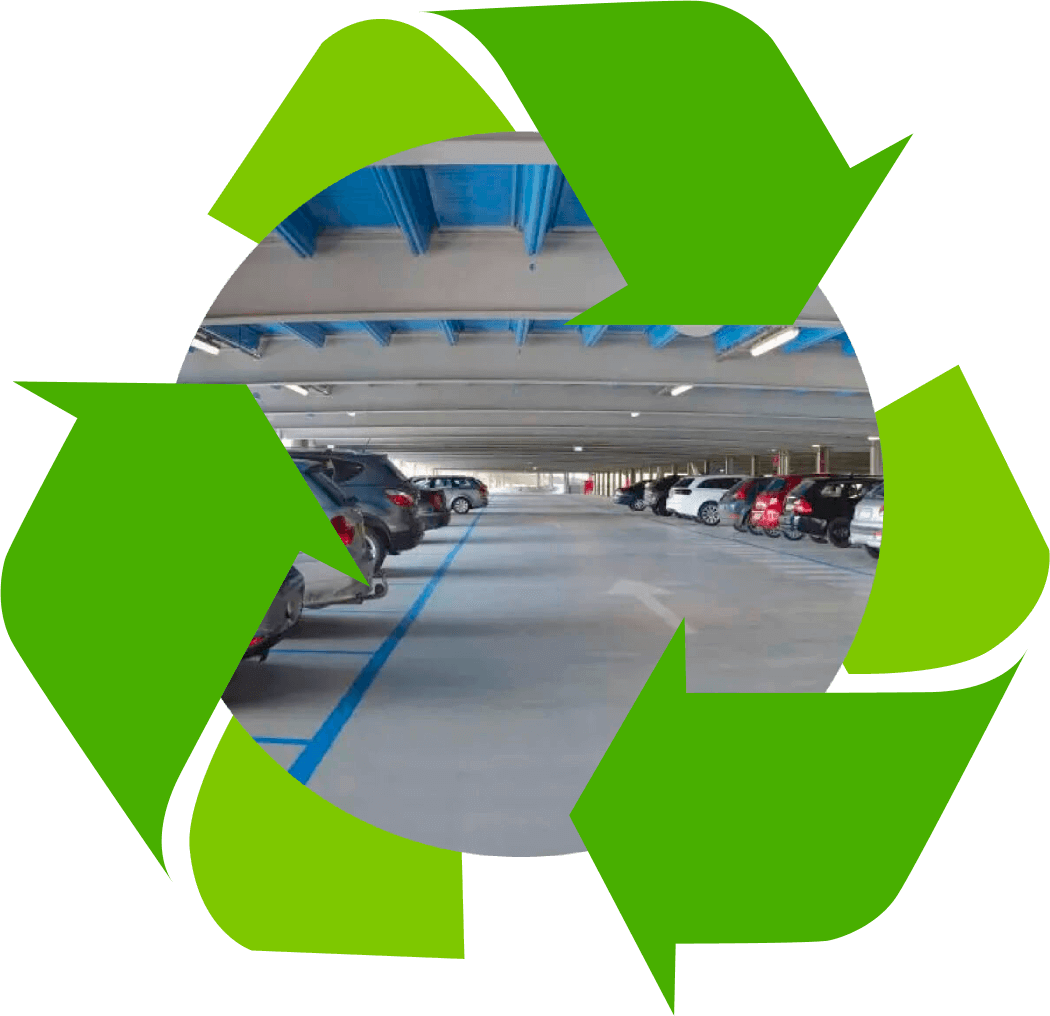 I componenti del parcheggio sono riutilizzabili o riciclabili